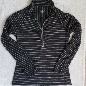 Athleta Striped Elite Half Zip